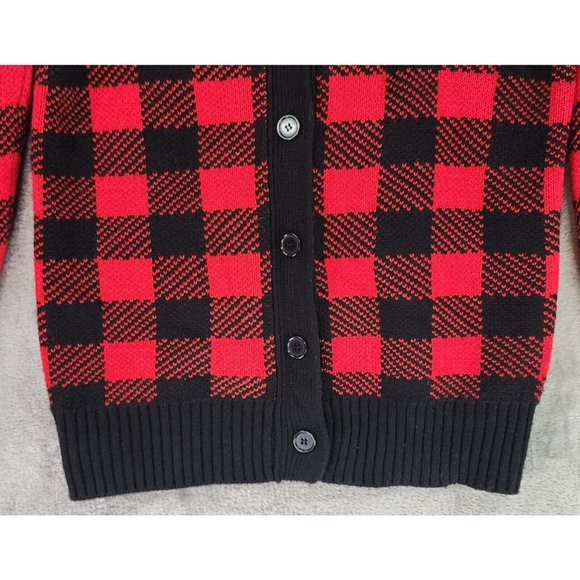 Disney X Forever 21 Mickey Mouse Sweater Womens Small Plaid Preppy Cardigan - Picture 8 of 12